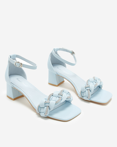 Sandales bleues pour femmes sur le poteau Marienka - Footwear