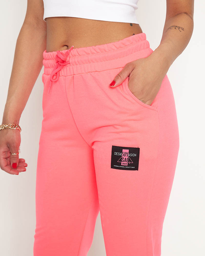 Pantalon de survêtement femme rose fluo - Vêtements