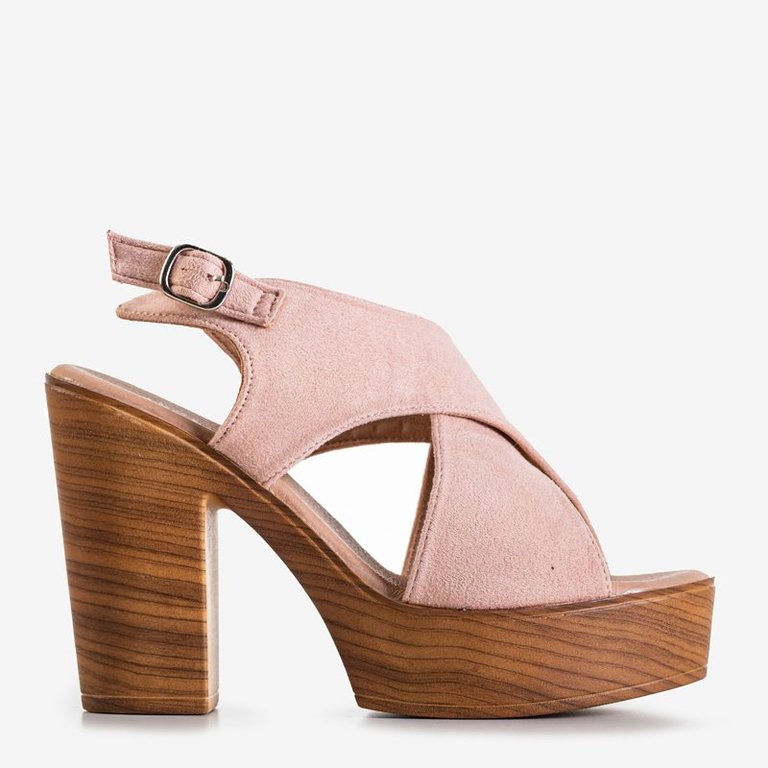 Sandales femme Inga rose sur tige haute - Footwear
