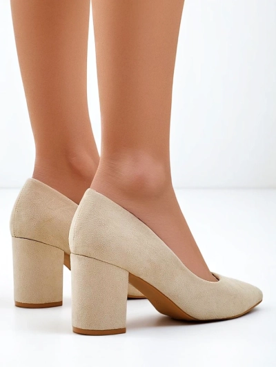 Royalfashion Escarpins à talons en suédine éco pour femmes Ugandes