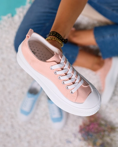 OUTLET Royalfashion Baskets de sport à plateforme Luceri rose