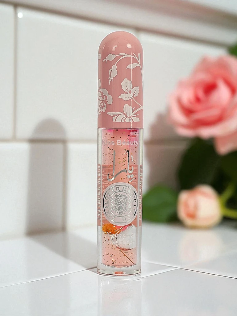 Gloss à lèvres pailleté changeant de couleur