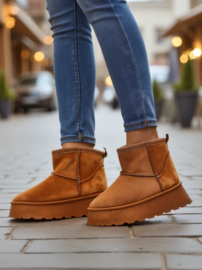 Royalfashion Chaussures courtes ressemblant à des bottes de neige pour femmes Fortesse