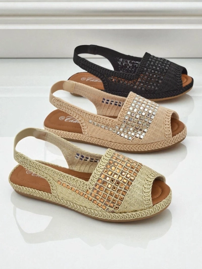 Sandales espadrilles pour femmes avec strass Belle Sparkle