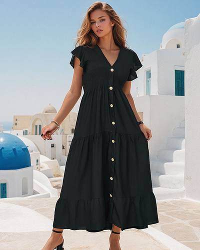 Royalfashion Robe femme longueur genou