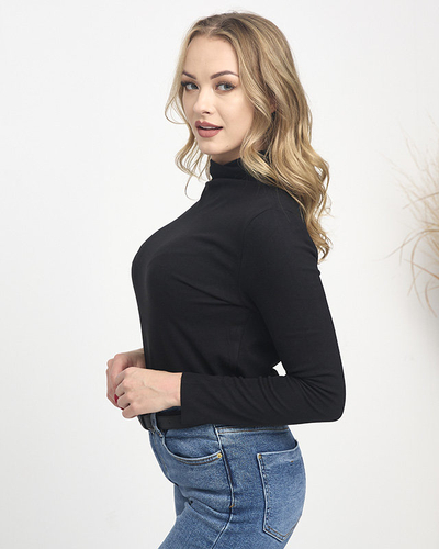 Pull col roulé noir - Vêtements
