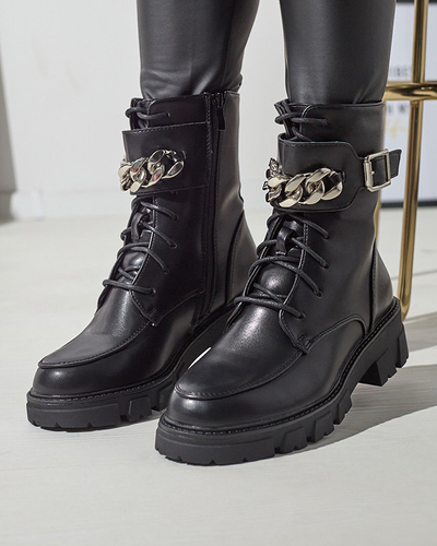 OUTLET Bottes bagger noires chauffées pour femmes Effpi- Footwear