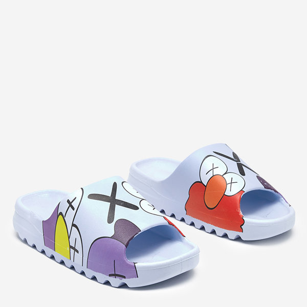 Chaussons femme Elmino bleu - Chaussures