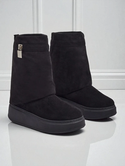 Bottes courtes de style bottes de neige pour femmes avec tige amovible Elizze