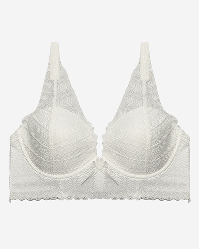 Soutien-gorge en dentelle crème pour femmes - Sous-vêtements
