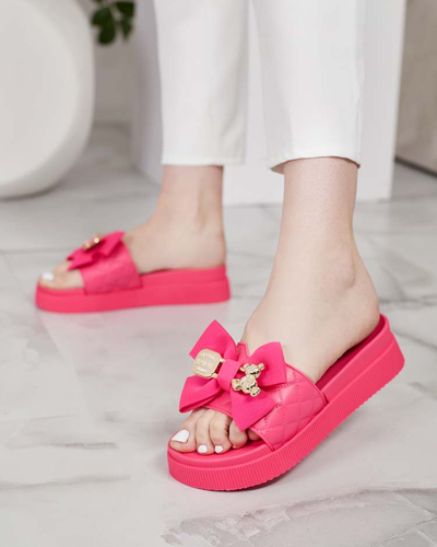 Royalfashion Tongs Lemini Bow pour femme