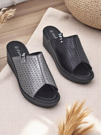 Royalfashion Sandales compensées pour femmes Luna Wedge