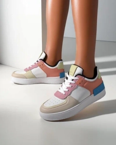 Multicolore || violet || beige