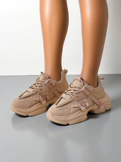 Royalfashion Baskets de sport à plateforme pour femmes Rensis