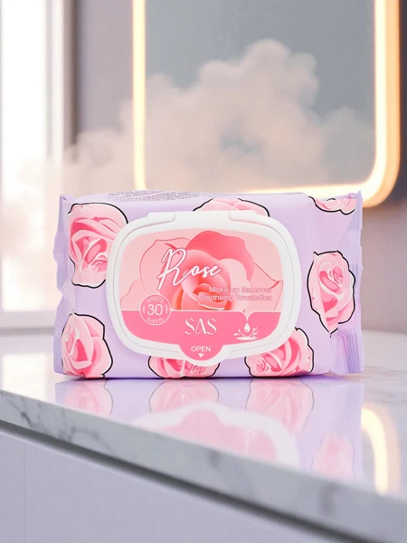 Lingettes Démaquillantes à la Rose 30 pcs.