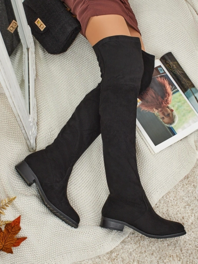 Bottes pour femmes au-dessus du genou en éco-daim Denvoria