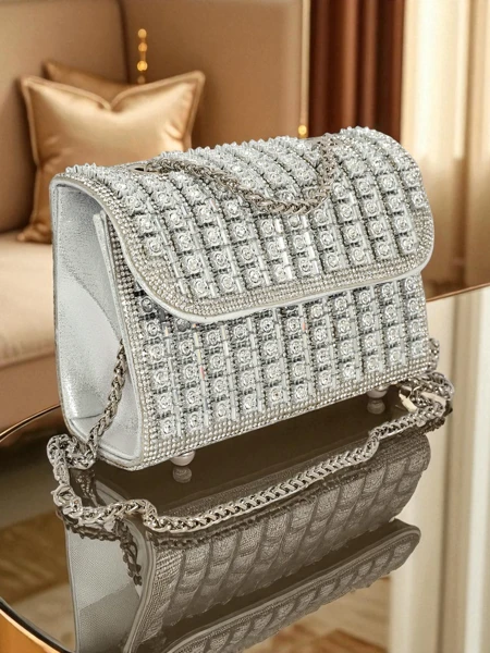 Royalfashion Pochette pour femme avec zircons Elira Dusk