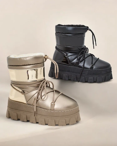Royalfashion Bottes de neige pour femmes Focope
