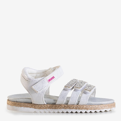 Sandales enfant argent avec zircones cubiques Ilumun - Footwear