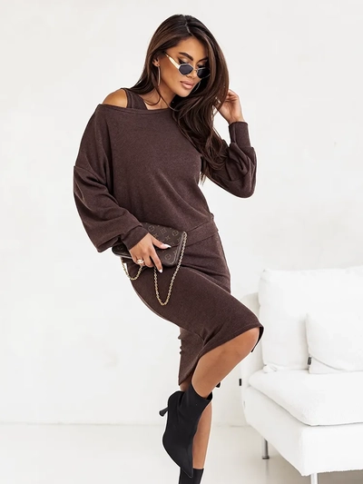 Ensemble pour femmes Royalfashion avec pull et robe