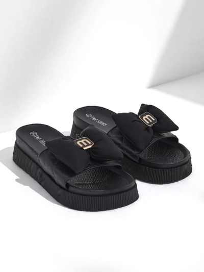 Royalfashion Tongs plateforme femme avec nœud Mivo Jump