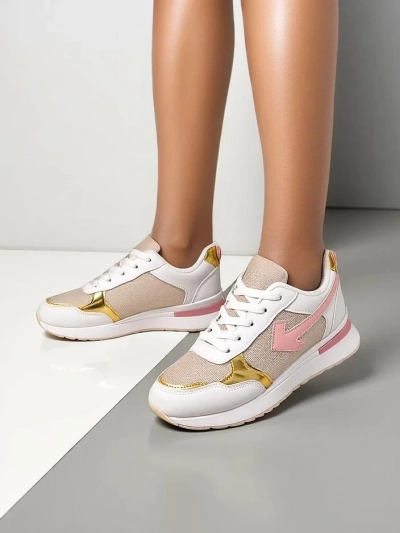 Royalfashion Baskets de sport pour femmes avec paillettes Berilane