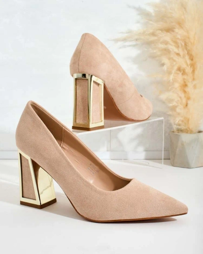 Royalfashion Escarpins pour femmes avec talon décoratif Badilla