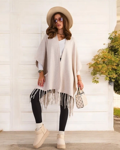 Royalfashion Poncho pour femme