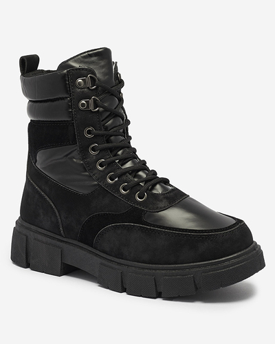 Bottes de trappeur isolées noires pour femmes Kasemi- Footwear