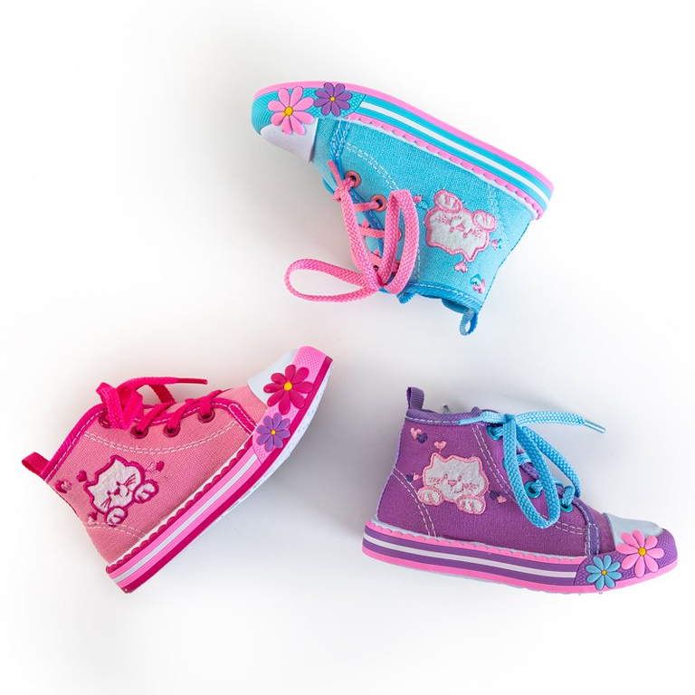 Baskets enfants bleues avec décorations Winks - Footwear