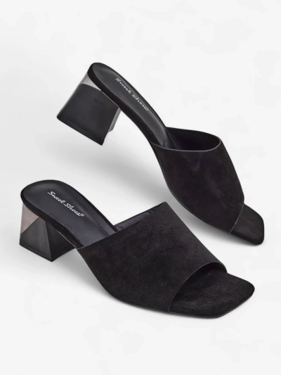 Royalfashion mules pour femmes à talon décoratif Vollatie