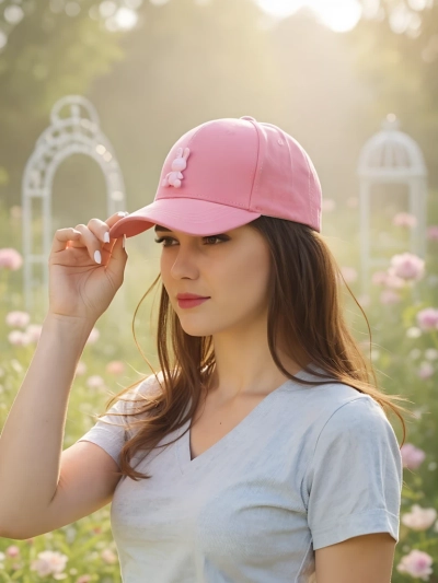 Royalfashion Casquette à visière avec écusson lapin chic