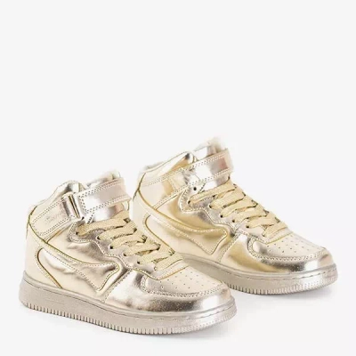 OUTLET Chaussures de sport enfant Folam dorées - Chaussures