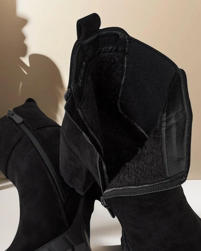 Bottines à talons bloc pour femmes Royalfashion Effo