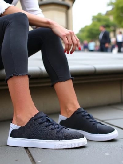 Royalfashion Chaussures de sport en tissu pour femmes Esellaf