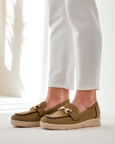 Royalfashion Ballerines pour femmes avec un accent décoratif sur le bout