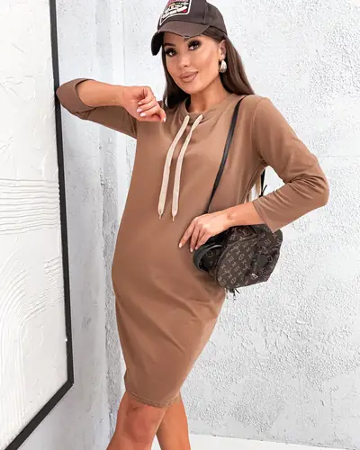 Royalfashion Robe Mini en Coton pour Femme