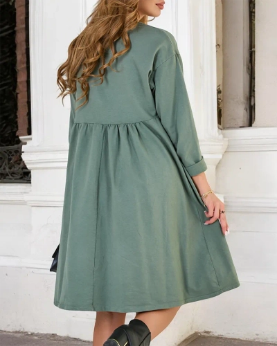 Royalfashion Robe en tissu pour femme