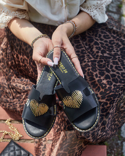 Royalfashion Tongs à semelle plate Ortyca pour femme