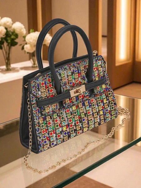 Royalfashion Pochette pour femme avec zircons Seren Voux