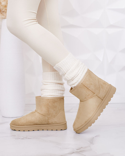 Royalfashion Bottes marron a'la bottes de neige pour femmes Nerlea