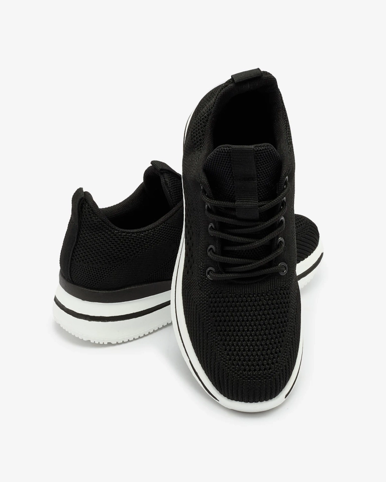 Royalfashion Chaussures de sport pour femmes noir Losoyta