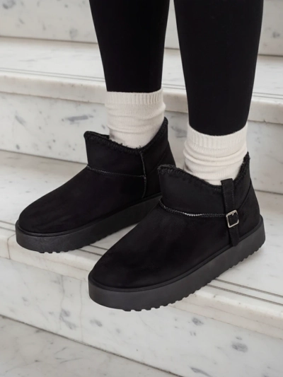 Royalfashion Bottines courtes pour femmes enneigées Ewioz