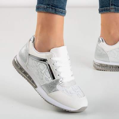 Chaussures de sport blanches à décor peau de serpent Obsession - Footwear