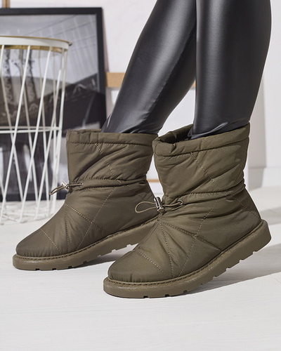 Bottes isolées vert foncé pour femmes a'la snow boots Kaliolen - Footwear