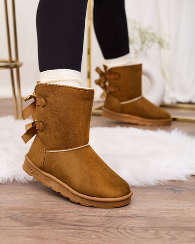 Royalfashion boots a'la bottes de neige pour femme en couleur camel Aerfifi