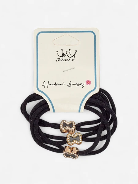 Royalfashion Lot de 3 élastiques à cheveux avec nœuds décoratifs