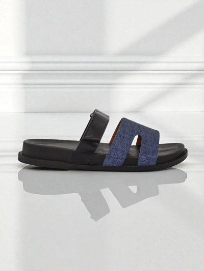 Royalfashion Chaussons pour femmes en cuir écologique FlexiComfi