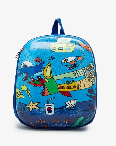 Royalfashion Sac à dos avec poisson en bleu marine