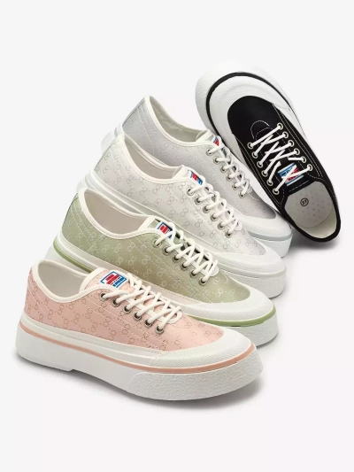 OUTLET Royalfashion Baskets compensées Ferriva gris clair pour femme